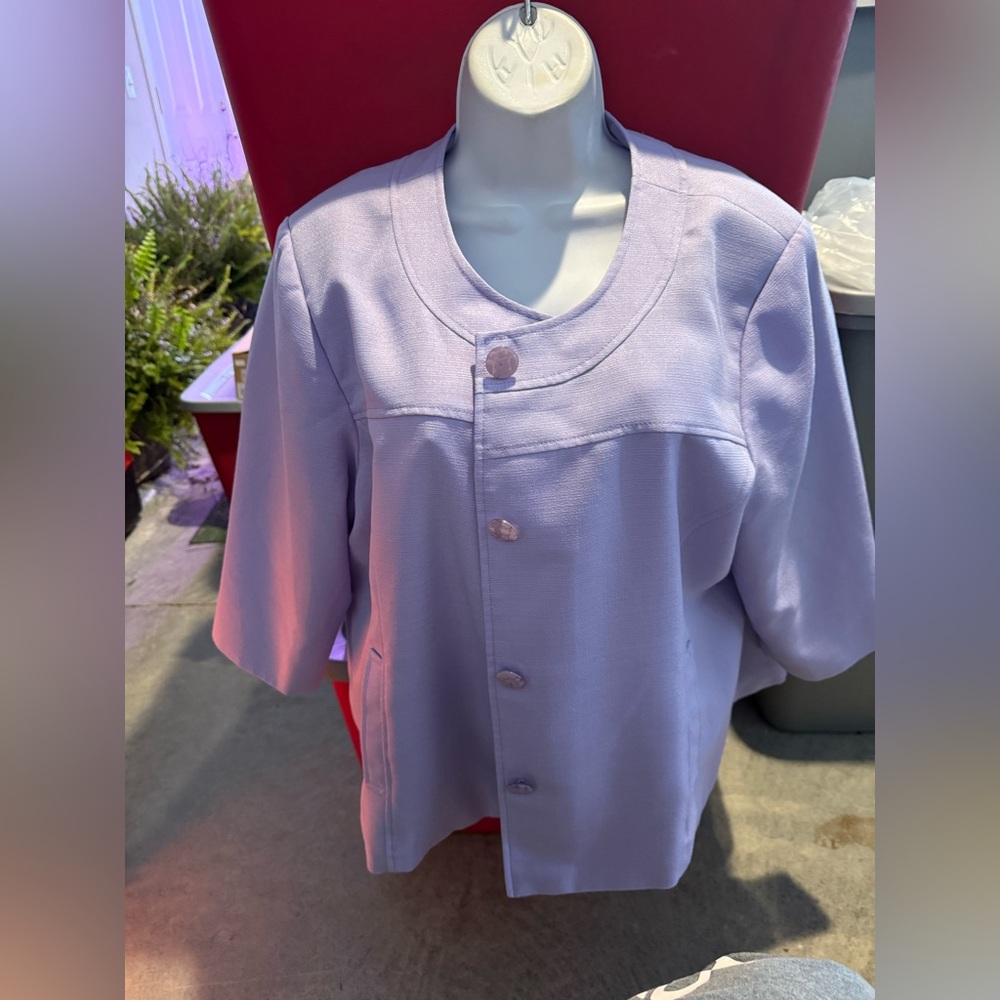 Lavender Button-Up Jacket 90